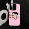 Be-Tty Boo-P Phone Case For iPhone 17,16,15,14,13,12,11 Plus,Pro Max,XS,Colorful Silver Phone case Funda Cover