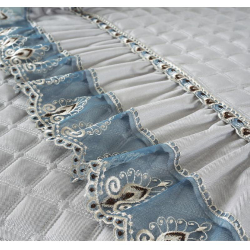 Хлопковый чехол для дивана в стиле «ласточкин хвост», европейский утолщенный кружевной чехол для дивана-кровати, решетчатая подушка для дивана, нескользящий диван, комбинация полотенец, домашний декор для гостиной