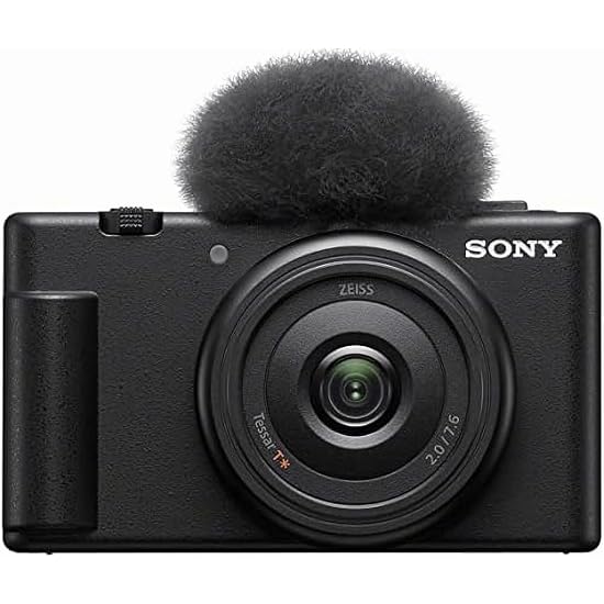 SONY Compact Digital Camera VLOGCAM Vlog Camera ZV-1F Body, Includes Windscreen, 20mm F2.0 Prime Len