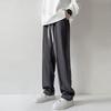 Деловая мужская одежда Y2K, черные, белые, прямые брюки с высокой талией, спортивные штаны, повседневные мешковатые модные костюмы на шнурке, брюки Harajuku, роскошные для женщин