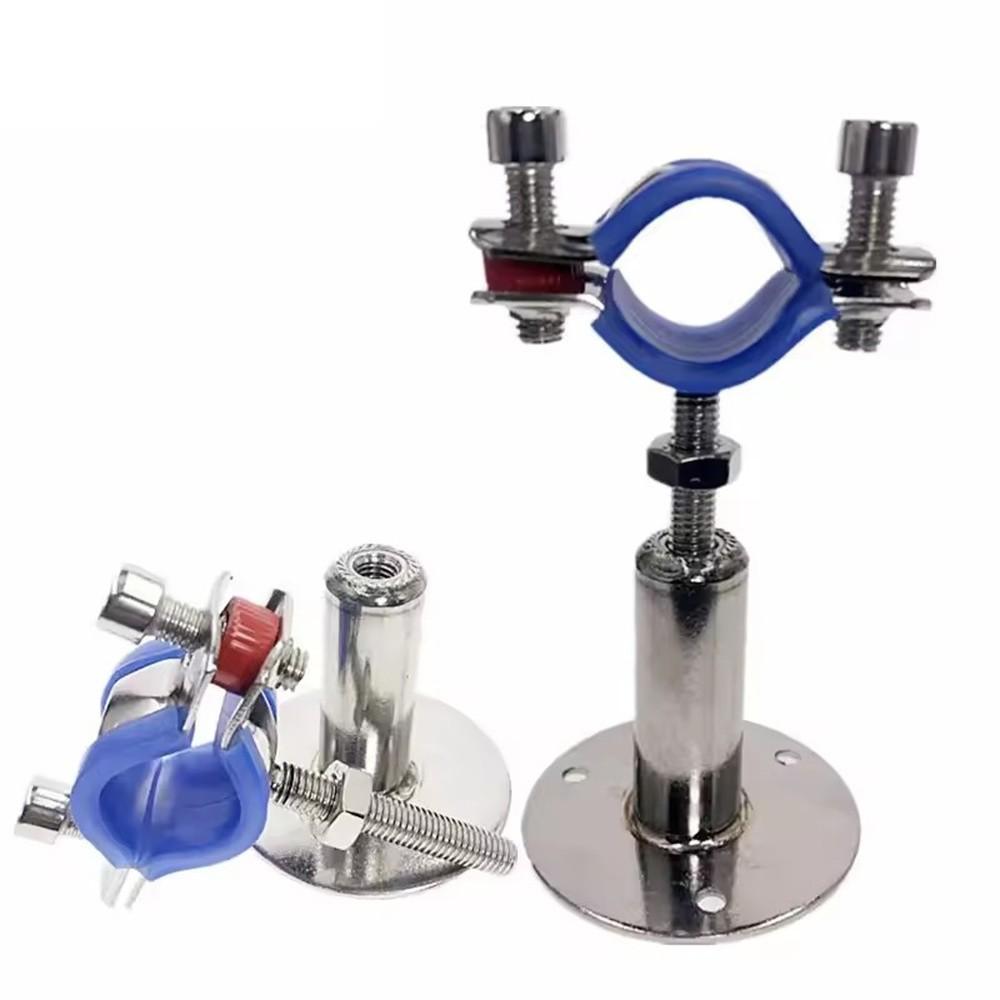 50-95 мм Кронштейн-хомут для трубы 304 Нержавеющая сталь Регулируемый стержень Опорный зажим С основанием Подвеска Телескопический кронштейн для трубы