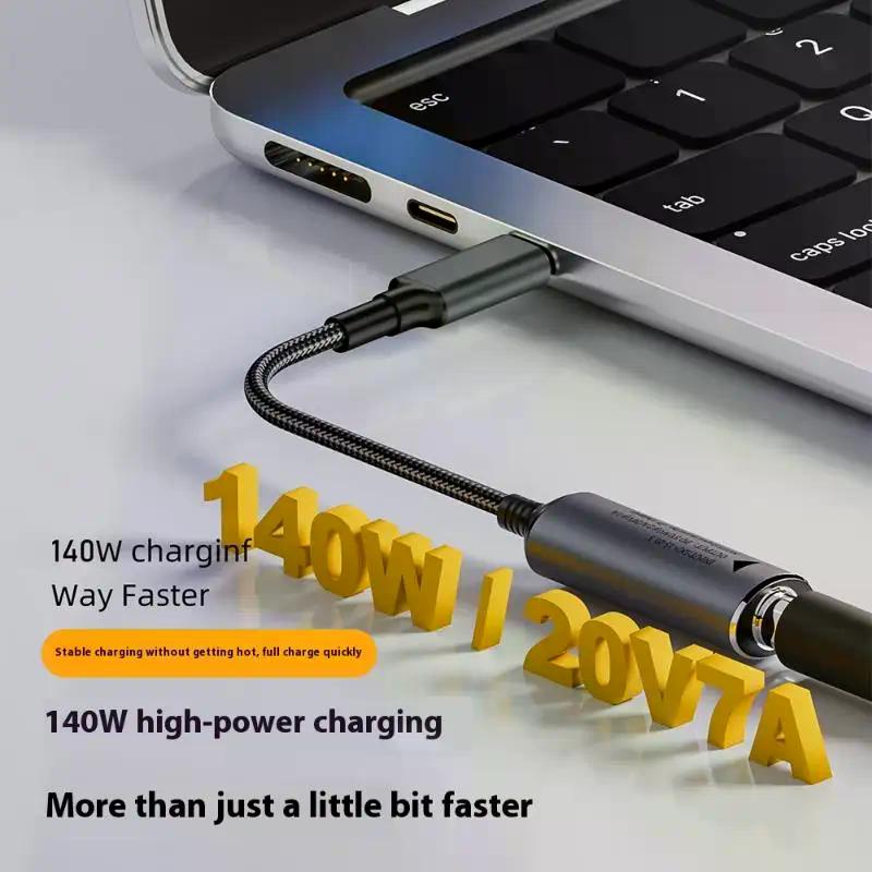 1 шт. Кабель для быстрой зарядки Для Macbook Huawei 140 Вт Универсальный для ноутбука 5 В 9 В 20 В DC Разъем-мама на USB Type-C PD Преобразователь адаптера питания