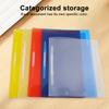 12 Pcs Plastic File Folders Clear Document Organizer with Clip Paper Folders Pockets for Office School Supplies