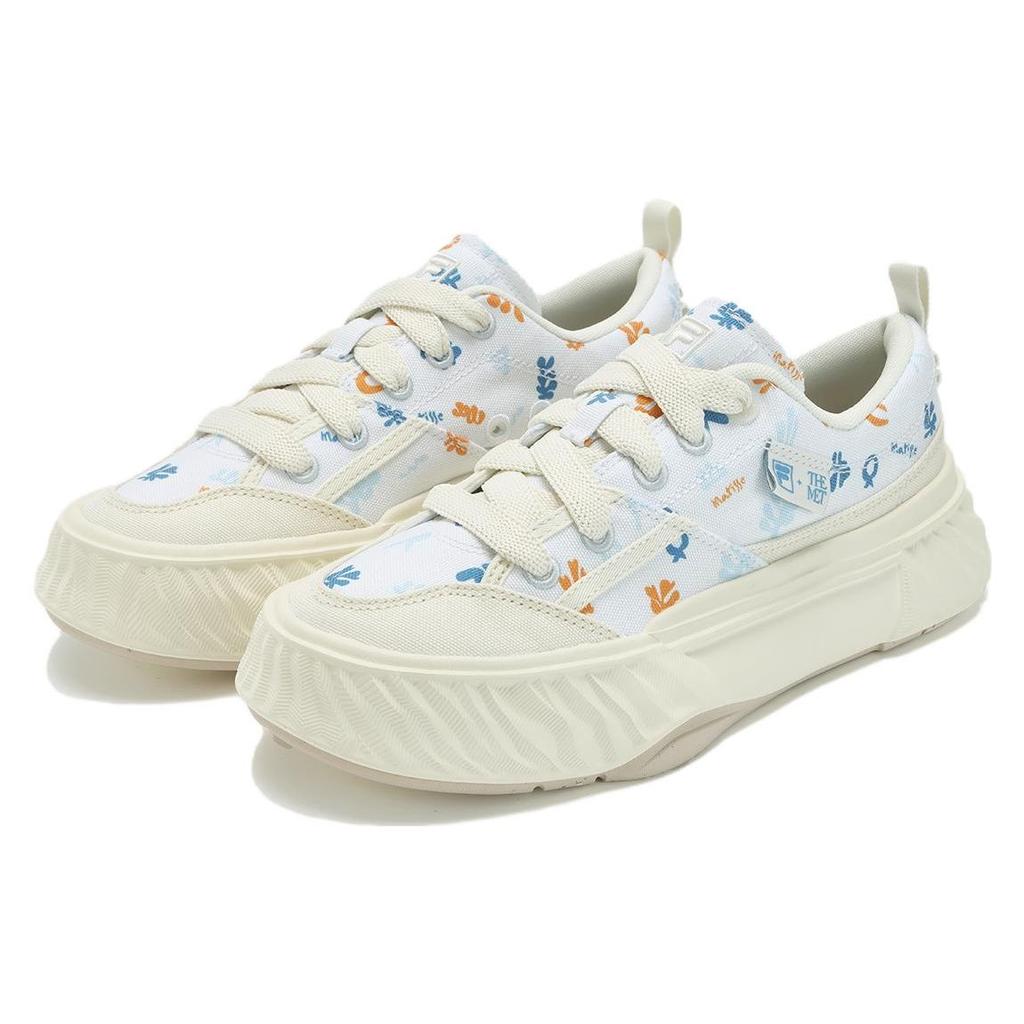 Fila Fosso Matisse Удобные Универсальные Низкие Кеды из Канваса Женские кроссовки Белые Синие F12W332303FPW