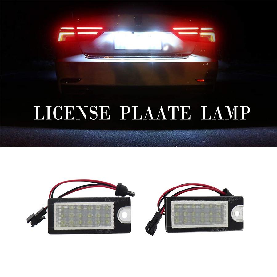 2 шт. Светодиодные фонари номерного знака без ошибок, подходят для Volvo S80 V70 XC70 S60 XC90
