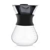 Кофейник Asixx, кофейный сервиз, 400 мл, термостойкое стекло, фильтр из нержавеющей стали с фильтром, бумажный фильтр не требуется, рассчитан на 1-2 порции кофе