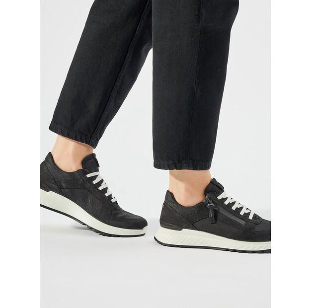 ECCO кроссовки Exostride W Low Zip 83540351052 черный