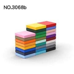 20 шт. Детали MOC 3068 88409 Плитка 2x2 с пазом Совместимые кубики DIY Строительные блоки Детская развивающая игрушка Подарок