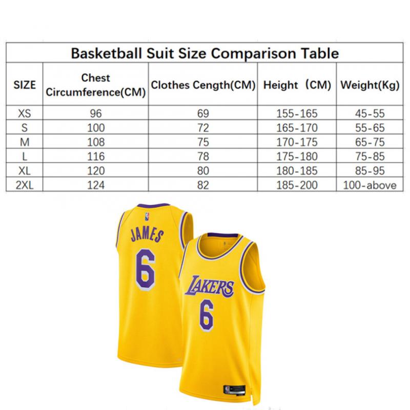Lakers James #6 Basketball Jersey Sport Shirts