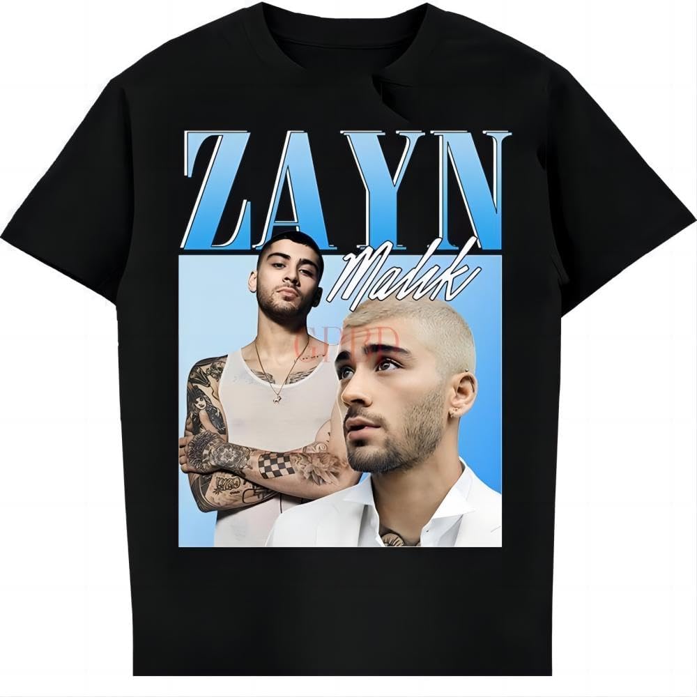 Футболка Zayn Malik Хип-хоп Короткий рукав Унисекс Мужская футболка