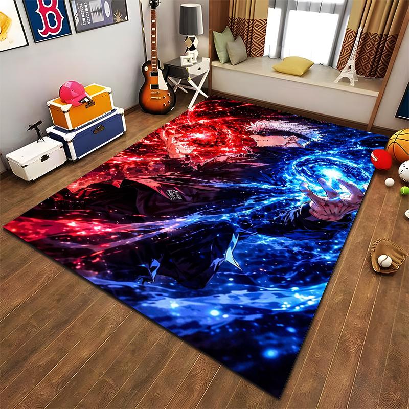 Стильный ковер «Баланс Огня и Льда» Подходит для использования в качестве противоскользящего игрового коврика для диванов в гостиной и спальне