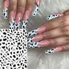 Дизайн Корова Маникюр DIY Nail Art Наклейка для ногтей с принтом коровы самоклеящаяся наклейка 3D неправильные пятна