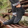 Мужские противоскользящие походные ботинки Женские уличные теплые ботильоны Роскошные дизайнерские зимние походные рабочие ботинки Парные ботинки больших размеров