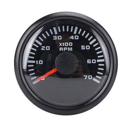 52 мм Тахометр 7000 об/мин с счетчиком моточасов 7-цветная подсветка DC 9-32 В Измеритель оборотов для грузовика, трактора, автомобиля