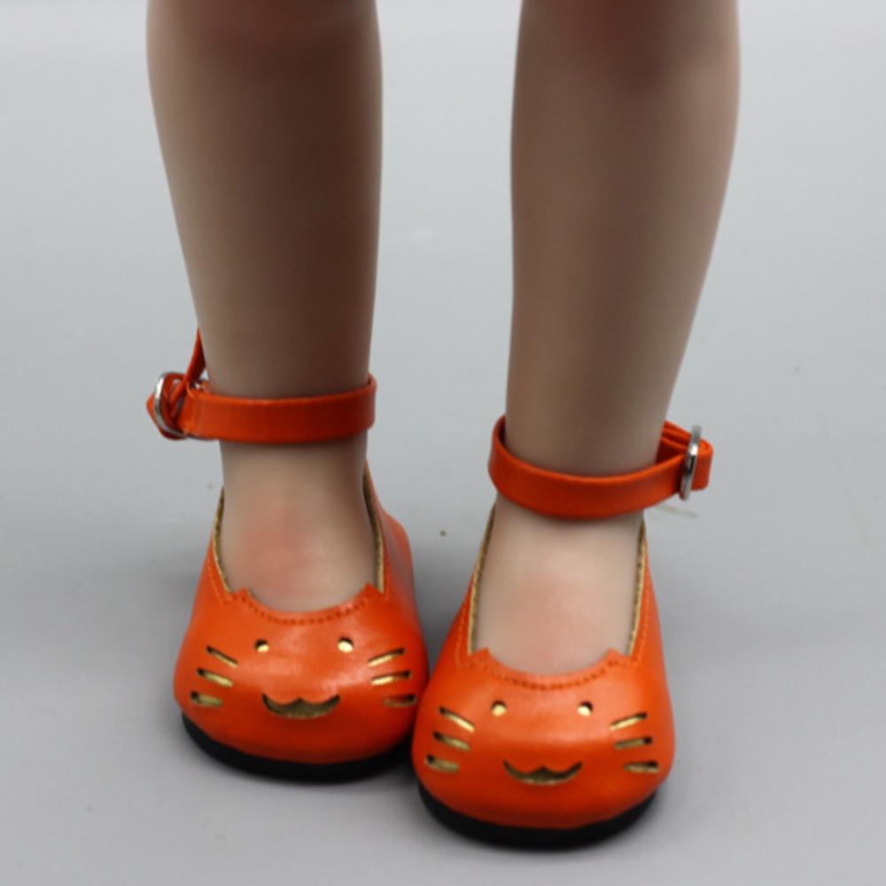 Cute Baby Doll Shoes Cartoon Doll Cosplay Accessories Kids Toy PU Leather Shoes  for 1/3 BJD