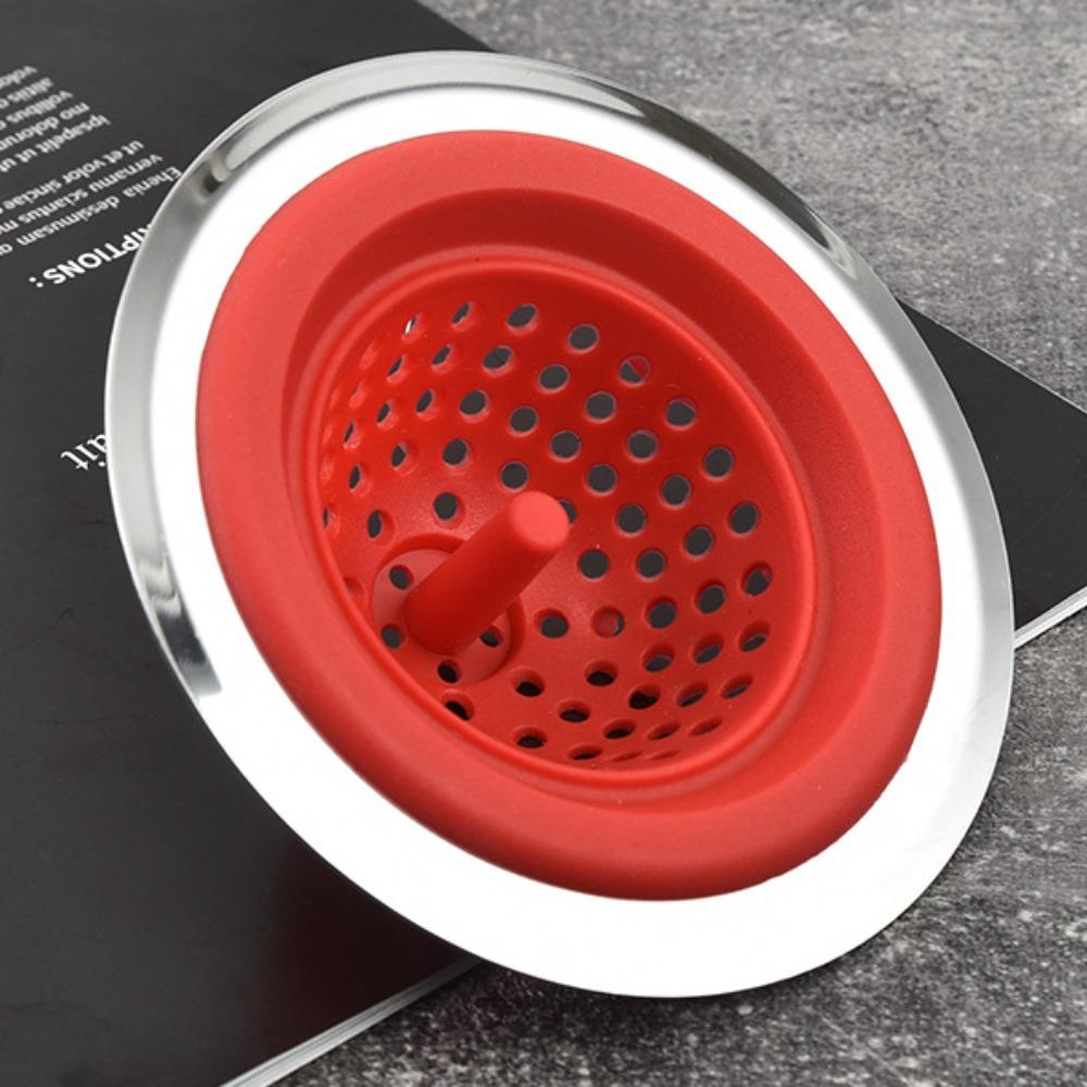 2pcs Flexible Sink Strainer Silicone Sink Drainer Baskets Kitchen Sink Drain Catcher Kitchen