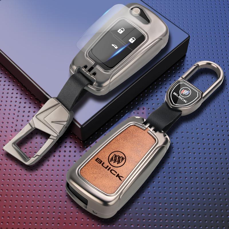 2021 Buick Key Cover for Excelle, Regal, Envision, LaCrosse, Verano – Men's High-Grade Shell Bag