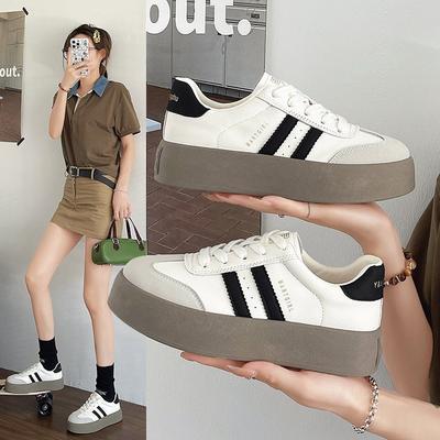 Весна и осень толстая подошва De Training белые туфли женская обувь осень Hundred спортивная обувь для сноуборда