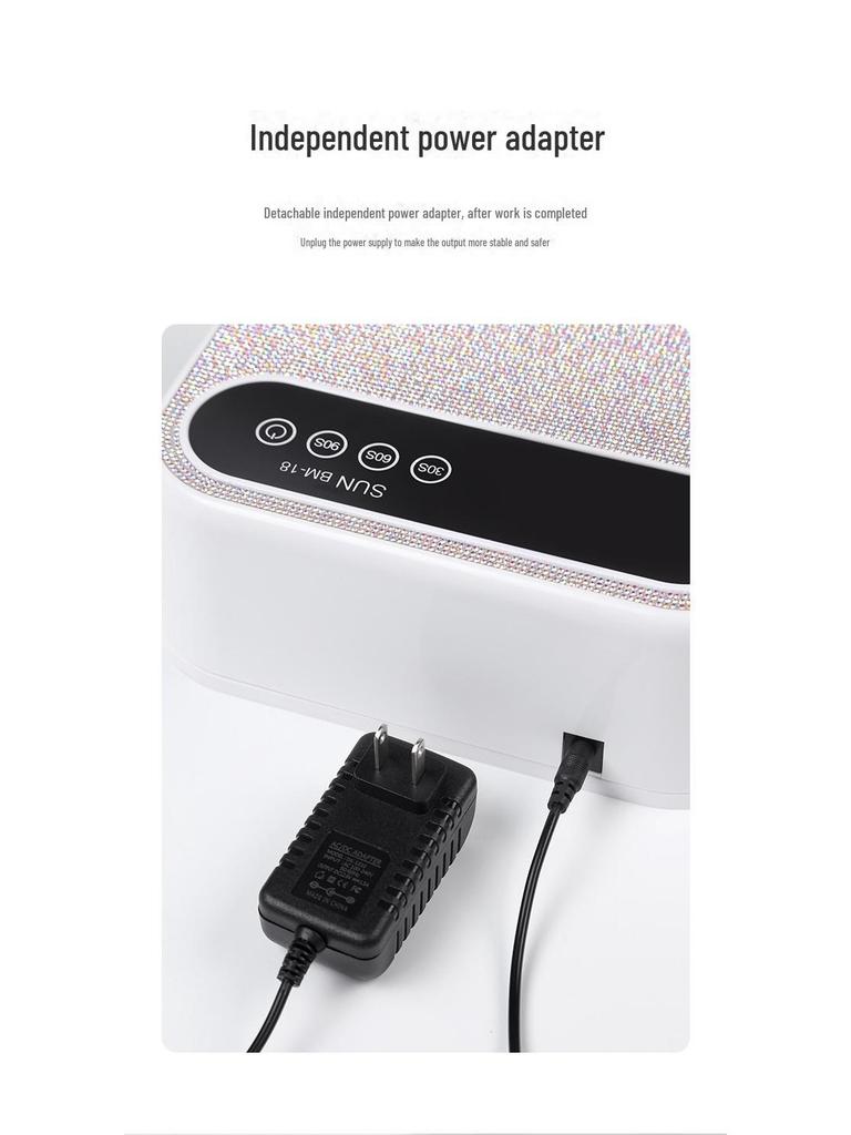 Перезаряжаемая беспроводная УФ-лампа для ногтей для быстрой сушки и полимеризации