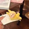 1pc 3D Stretch Cloth Hair Clip, Cute Cartoon Plush Lying Posture Figurine Hair Clip, High Aesthetic Value, Broken Hair Side Clip