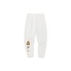 FW22 Однотонные флисовые теплые спортивные брюки с манжетами и принтом логотипа, женские брюки, светло-облачно-белые 162248314-4
