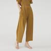 Женские однотонные узкие прямые брюки Miyake из драпировки - Новая коллекция Весна/Лето 2025