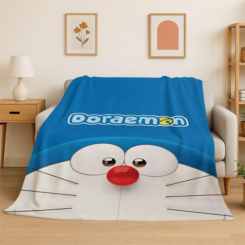 Dream D-Doraemon Cartoon Soft Flannel Throw Blanket,Warm Cozy Blanket for Bed,Couch,Sofa,Bedroom,Living Room,Travel,Camping Gift