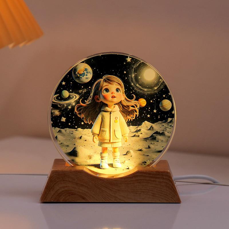 Астронавт USB Ночник Домашние украшения Орнаменты Рождественский подарок для детей