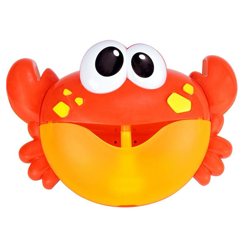 Игрушки для ванны для малышей Машинка для мыльных пузырей Крабы Лягушка Кит Музыкальная игрушка для купания детей Ванна Мыло Автоматический генератор мыльных пузырей Игрушка для ванной комнаты для детей
