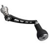 УСИЛЕННАЯ Регулируемая Рукоятка Катушки с 27-мм TPE Совместимая с Shimano и Daiwa Спиннинговые Рукоятки Серии TPE Gunmetal, Рукоятки 55-60/65-70мм, Катушки, (Чернить &