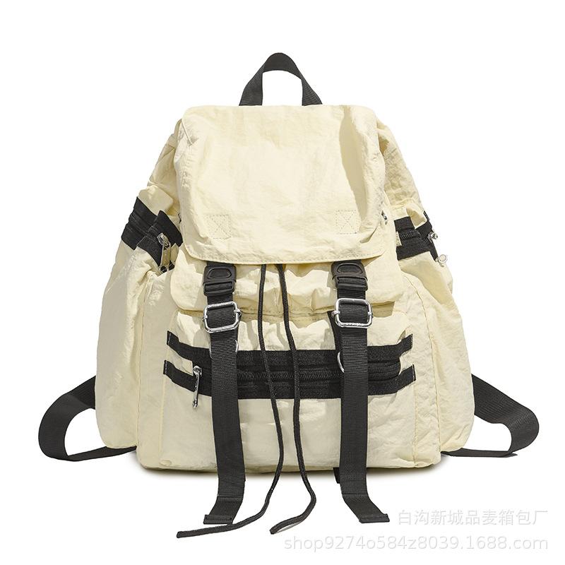 Trendy Brand New Hong Kong Style Fashion Couple Tooling Bag Backpack Large Capacity Harajuku Outdoor Backpack College Student Backpack