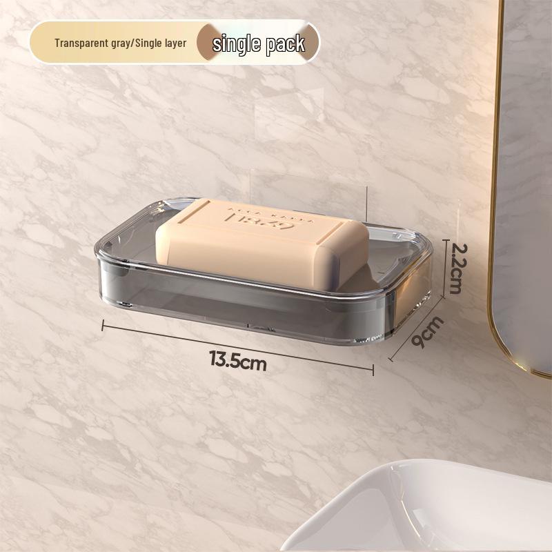 Портативная пыле- и водонепроницаемая мыльница с крышкой для слива для ванной комнаты или путешествий