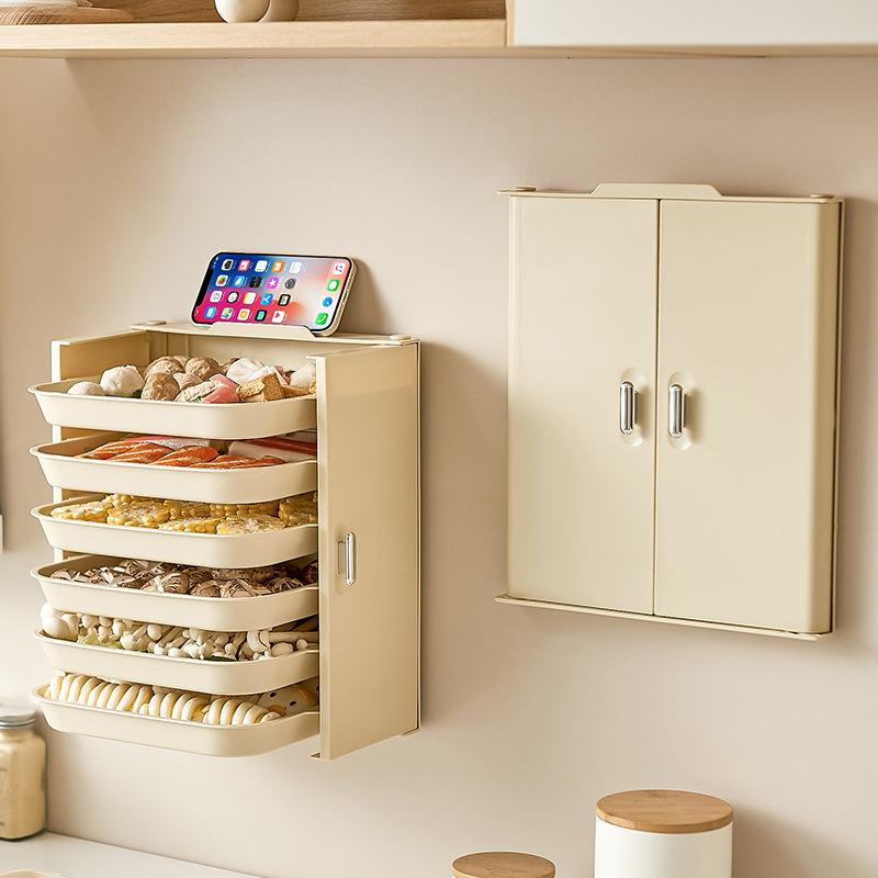 Органайзер для кухонных принадлежностей, 6-слойный лоток для посуды, многофункциональные настенные полки, органайзер для кухни