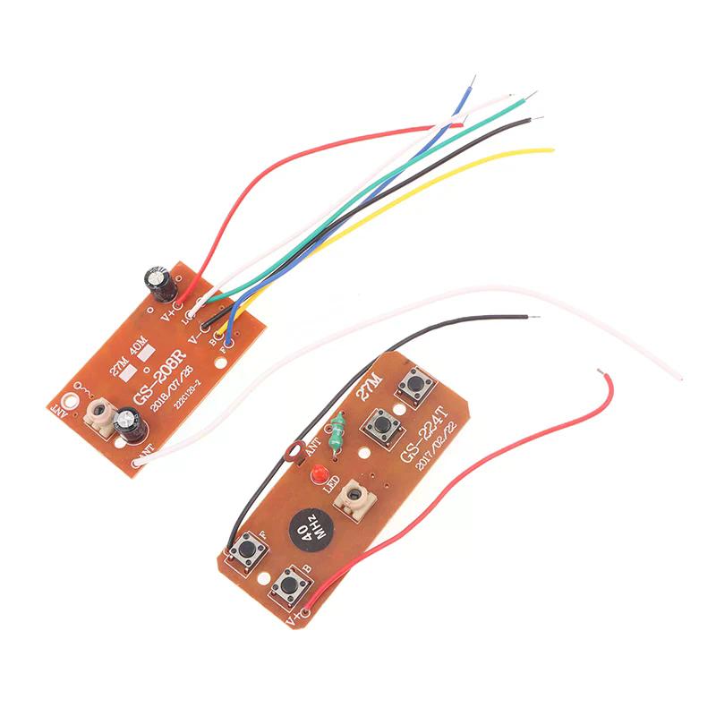 1 комплект Печатная плата 40 МГц 4-канальный PCB Приемник Модуль контроллера Для аксессуаров RC-автомобиля DIY RC-самолет Игрушка с дистанционным управлением