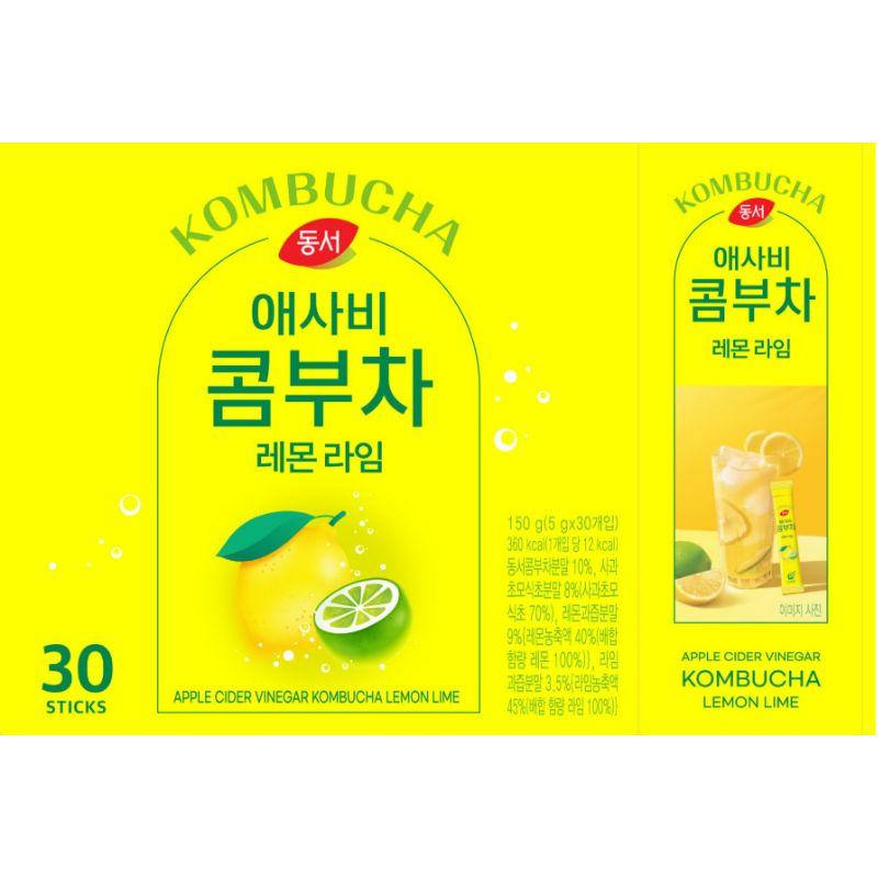 Dongsuh Яблочный уксус Комбуча Лимон Лайм 5 г x 30 стиков