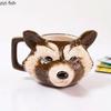 Керамическая чашка для воды с енотом, кофейные чашки, чашки для послеобеденного чая, чашка для молочного чая, кружка для завтрака, кружка для молока, кружки для сока, кофейные кружки