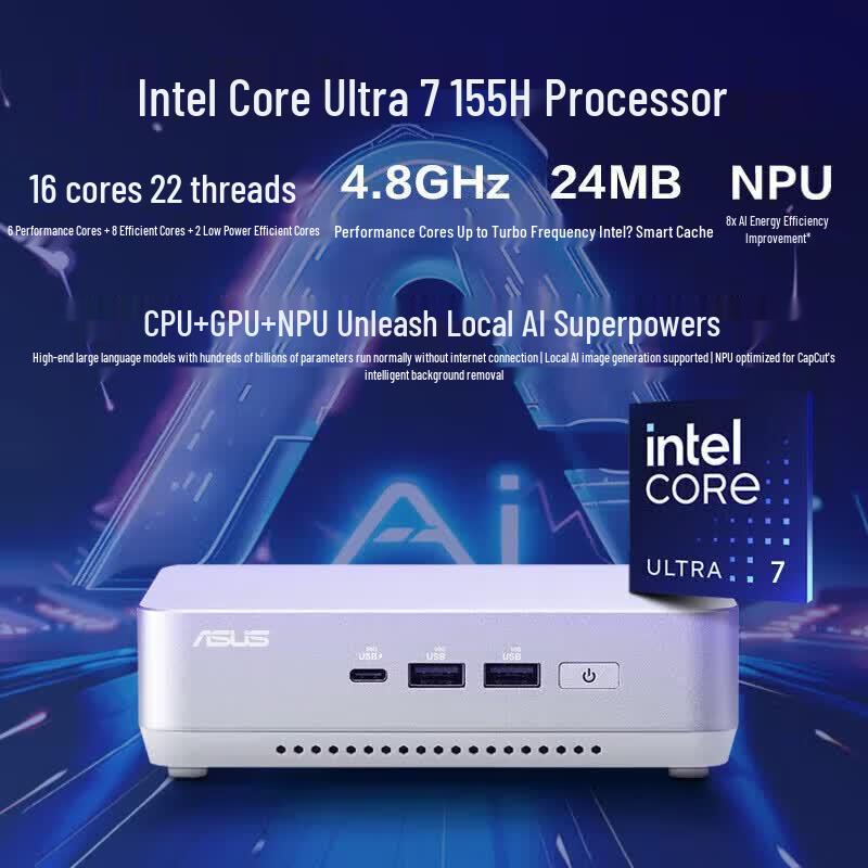 Asus Мини-ПК NUC14 Pro+ (Китайская версия)