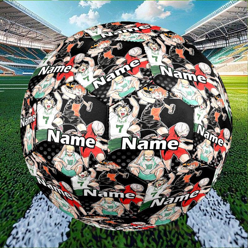 Custom Name Personalized Haikyu Print Size 5 Soccer Ball Training & Match Football, for Team, Kicking, Gift for Football Enthusiasts