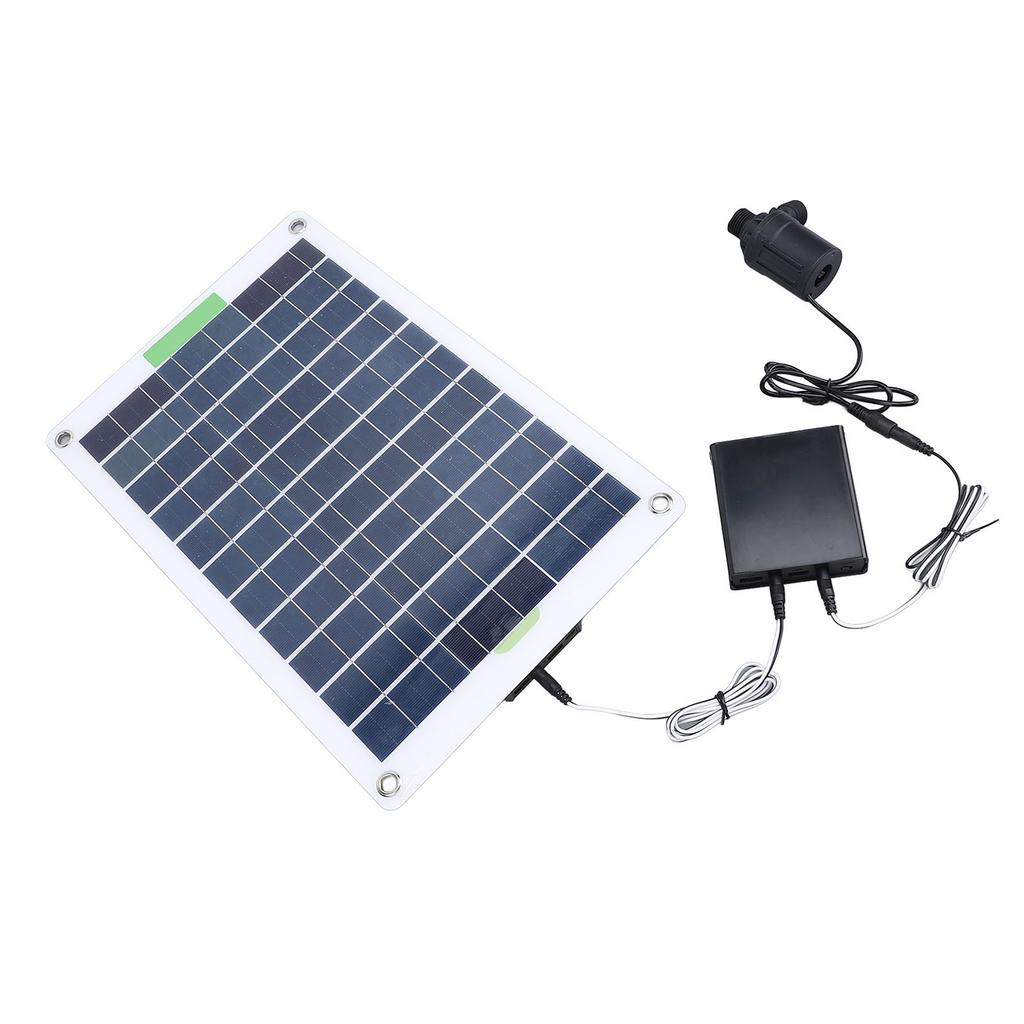 Солнечный водяной насос Монокристаллический кремний Напор 16,4 фута 100 Вт Работающий от солнечной энергии Насос для фонтана с блоком накопления энергии