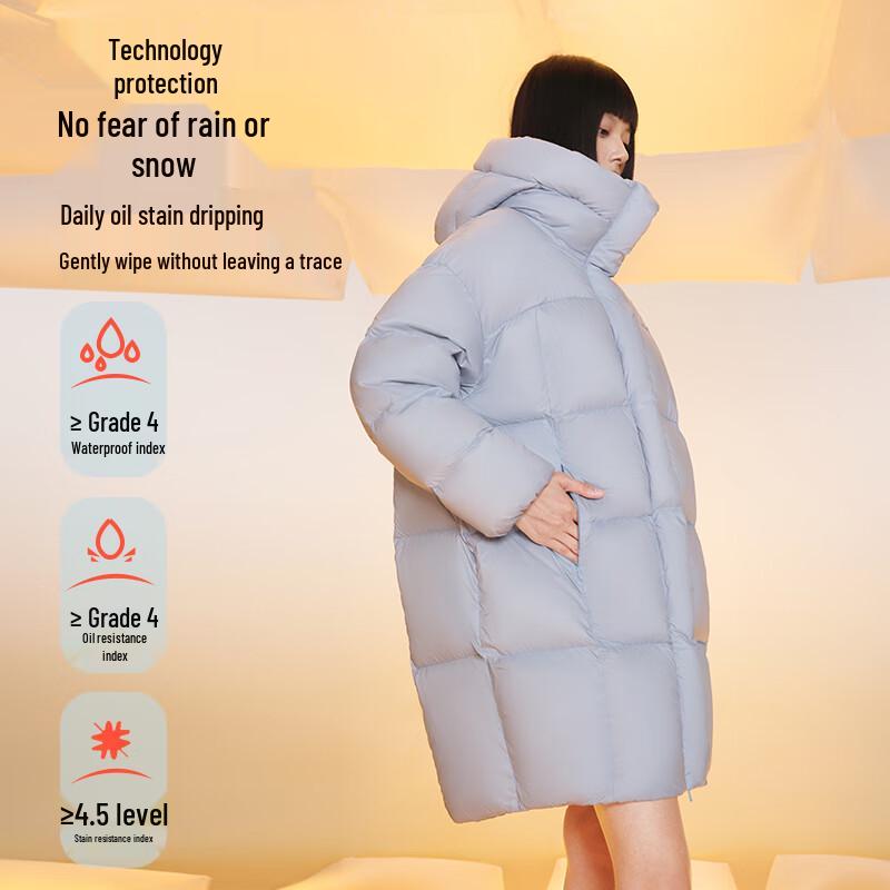 Женская легкая парка с капюшоном из гусиного пуха MeiLiCheng