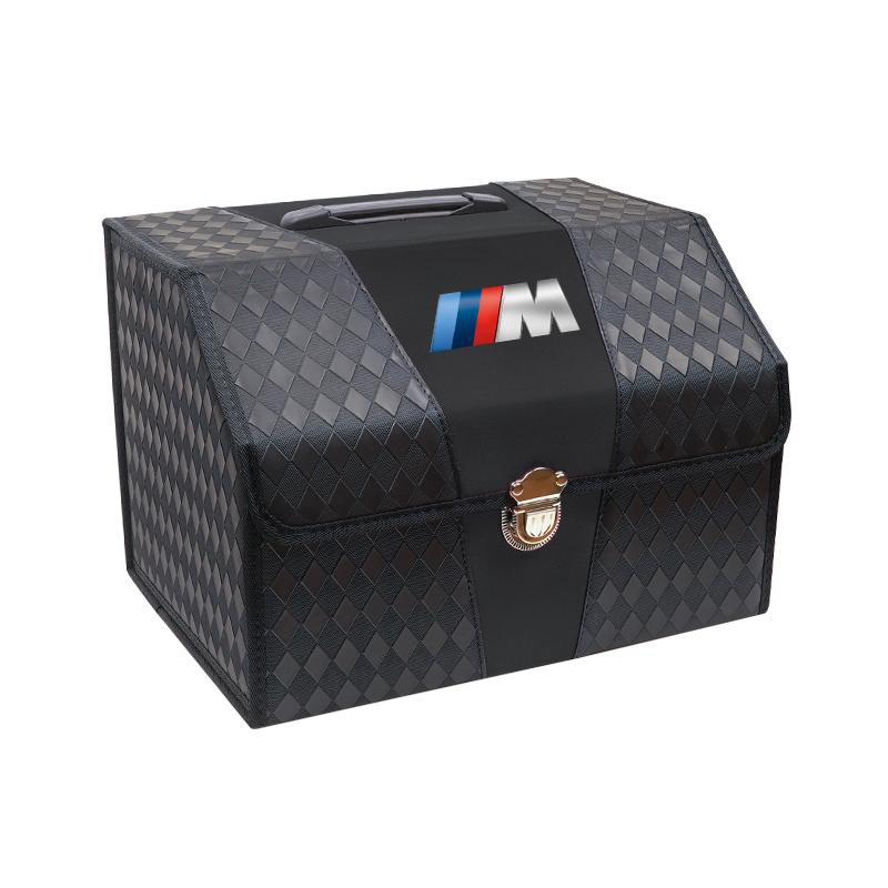 Leather Car Trunk Advanced Double Color Storage Box Valve Cap Accessories For BMW X1 X2 X3 X5 X4 X6 X7 iX3 F20 F10 F07 E70 E4