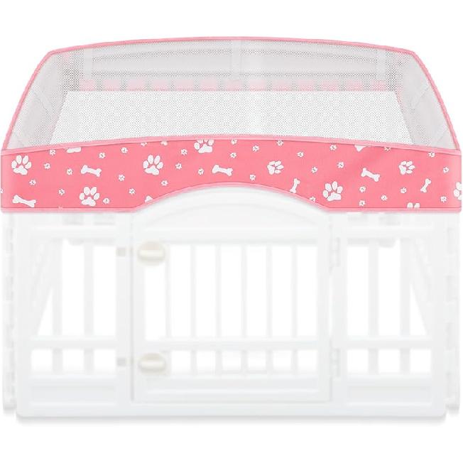 Игровой вольер для собак Сетчатая верхняя крышка Подходит для 36-дюймового 4-панельного стандартного квадратного пластикового вольера для тренировок животных, Дышащий защитный чехол для вольера для собак, для подстилки в клетку собаки,