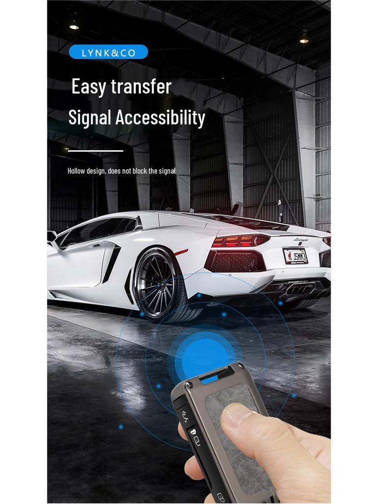 Lynk & Co 06 Key Case - 2021/2022 Model Metal High-End Men's Key Shell & Buckle