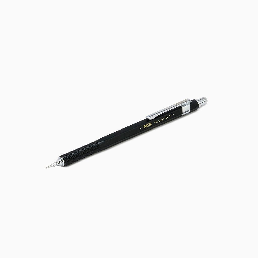 TWSBI Precision Mechanical Retractable Tip Pencil, Black, 0.7mm,