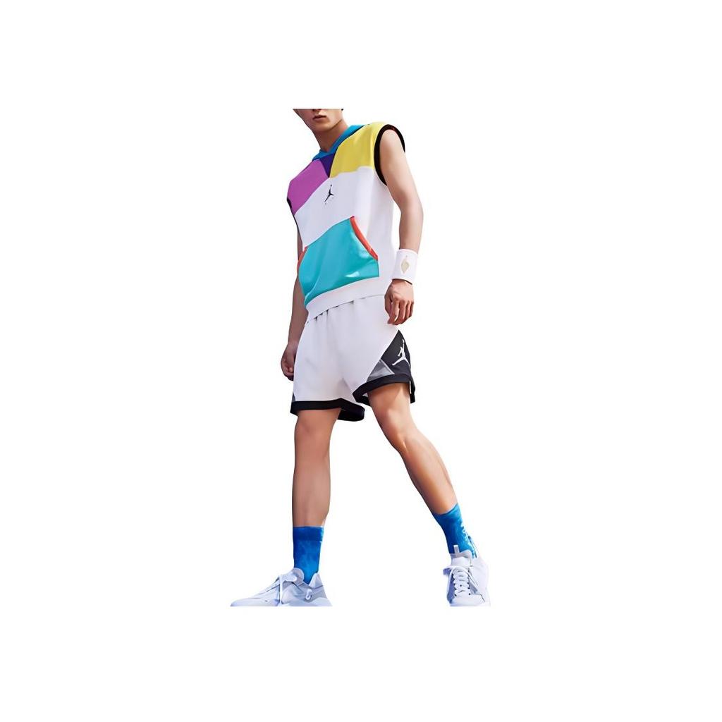 Jordan Casual Sleeveless Pullover Hoodie With Quick-Dry Print Men Tops White DM0716-100