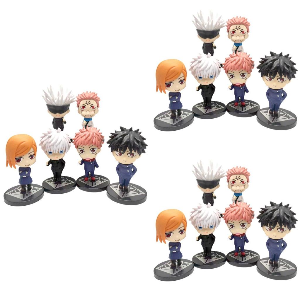 Набор из 6 фигурок Jujutsu Kaisen: Годзё Сатору, Кугисаки. Идеально для коллекционеров и детских подарков