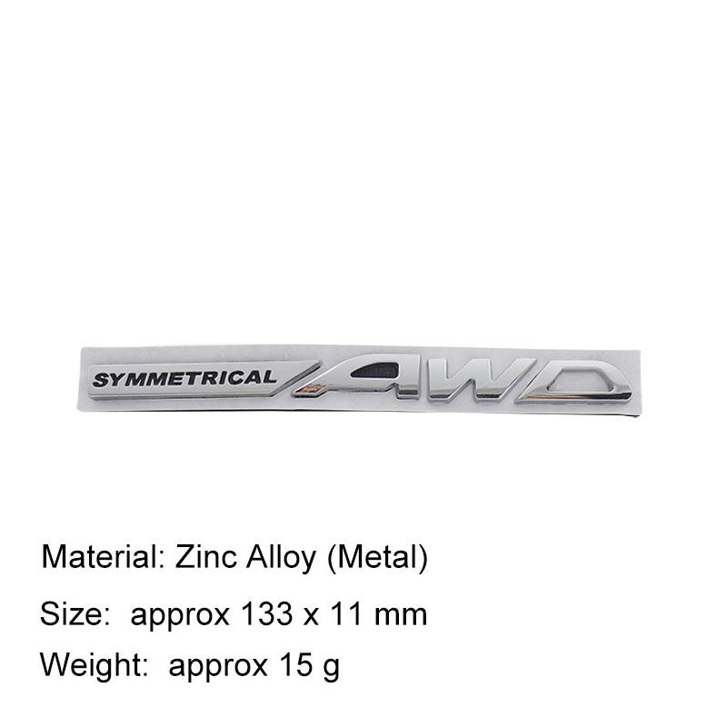 3D Стайлинг автомобиля СИММЕТРИЧНЫЙ AWD автомобиль Капот Крыло багажник Задний капот Шильдик Наклейка Эмблема Значок Наклейка