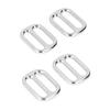 10PCS Zinc Alloy Strap Keeper Buckle Flat Shape Belt Slide Buckle  Clothing Accessories