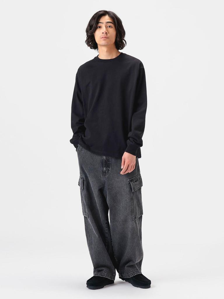 B:MING LIFE STORE by BEAMS Men's RelaxFit Long Sleeve Tee (H/W) In Black (Size M, 92140229147)