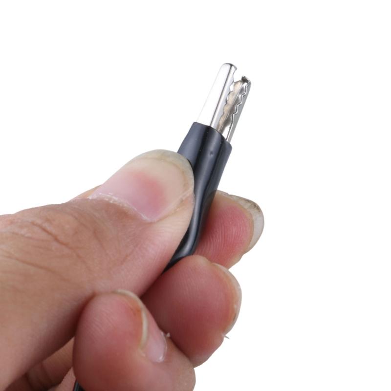 Кабель с вилкой питания на зажимы-крокодилы Двойные зажимы-крокодилы Кабель для проверки питания 2 штекера на 2 зажима Длина кабеля 1 м